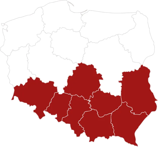 Mapa obsługi Michała Sławińskiego